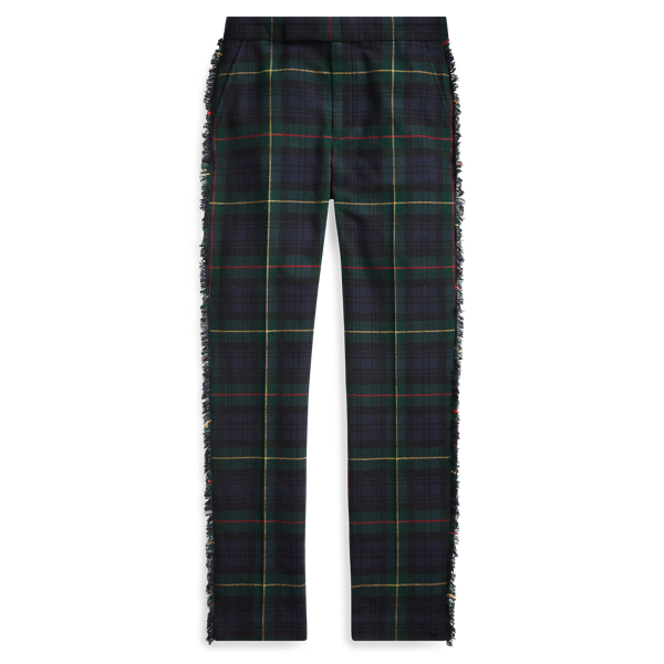 Fringe-Trim Wool-Blend Trouser Polo Ralph Lauren 1
