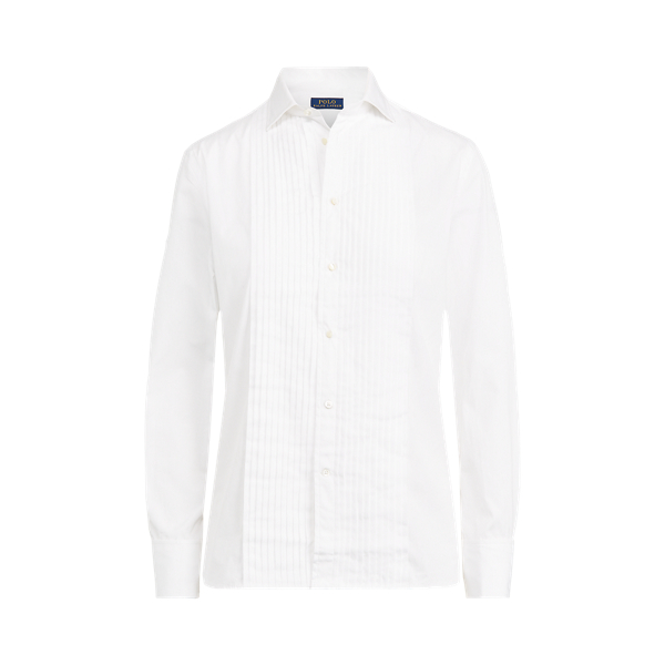Pleated-Bib Broadcloth Shirt Polo Ralph Lauren 1