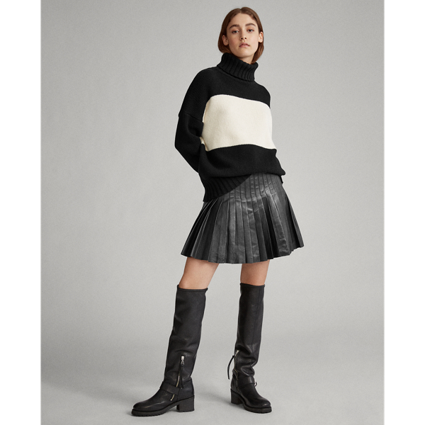 Black/Cream Colour-Blocked Wool Jumper Polo Ralph Lauren 3