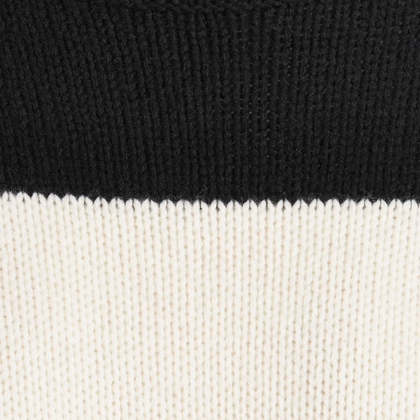 Black/Cream Colour-Blocked Wool Jumper Polo Ralph Lauren 7