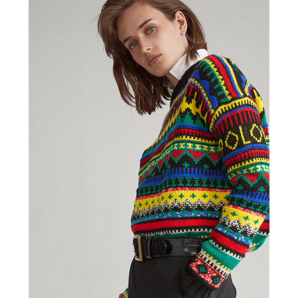 Fair Isle Wool-Blend Sweater Polo Ralph Lauren in Multi 4