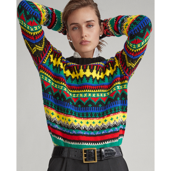 Fair Isle Wool-Blend Sweater Polo Ralph Lauren in Multi 6