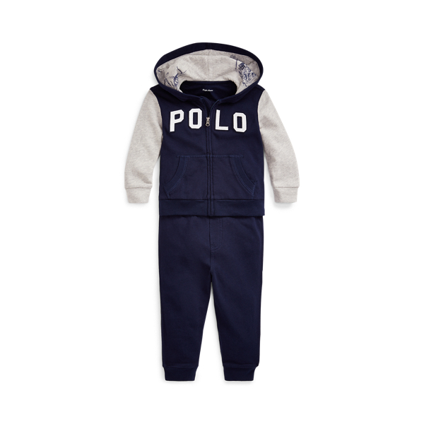 Cotton Terry Hoodie & Pant Set Baby Boy in 1