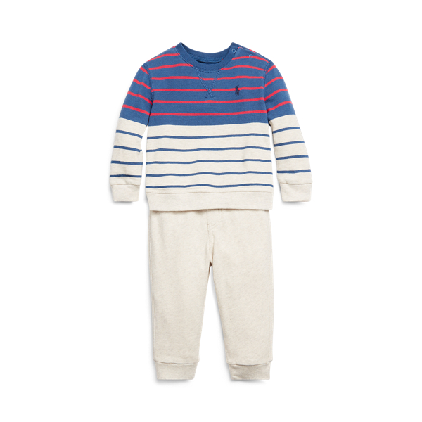 Completo felpa e pantaloni in spugna Baby Boy in 1