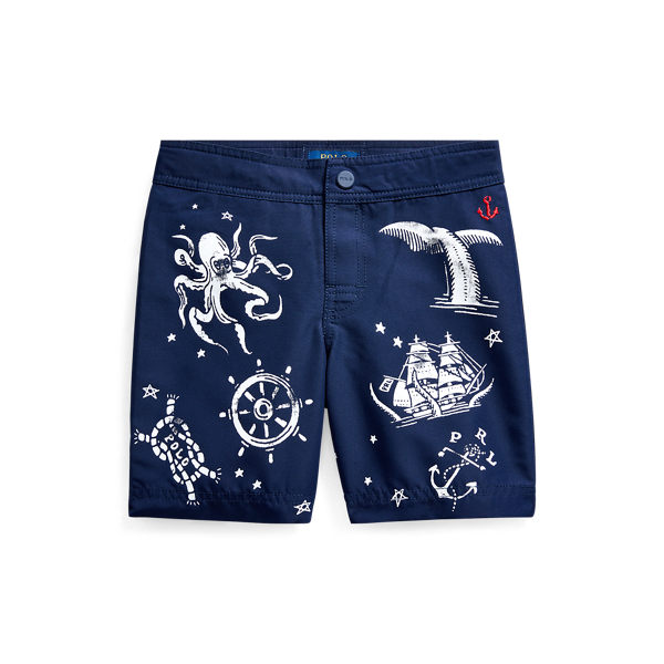Nautical-Print Swim Trunk Boys 1.5-6 Years 1