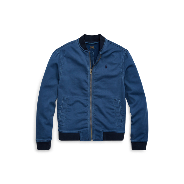 Stretch Cotton Baseball Jacket Boys 6-14 Years 1