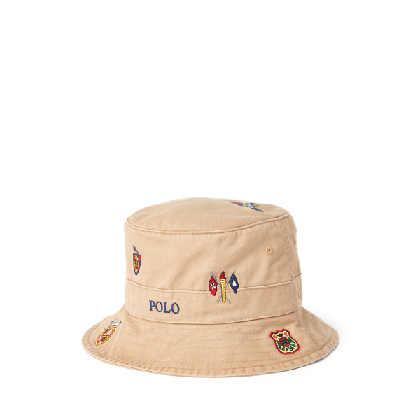 Embroidered Chino Bucket Hat Polo Ralph Lauren 1