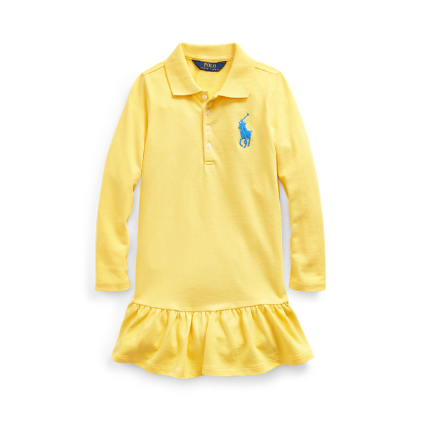 Big Pony Mesh Polo Dress Girls 2-6x 1
