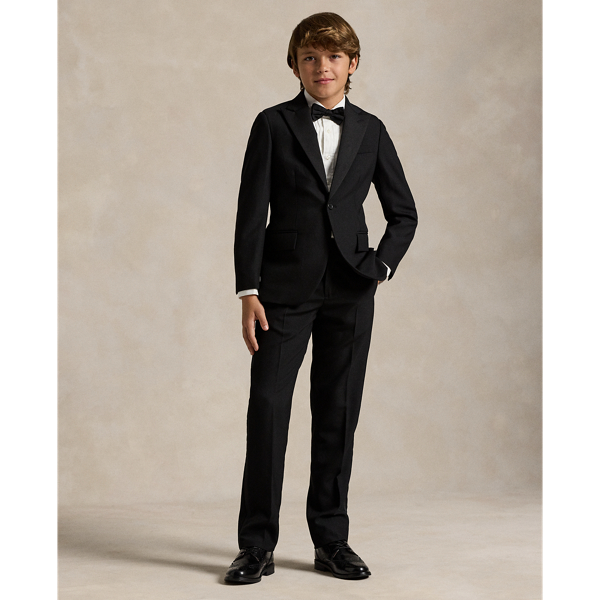 Black Wool Barathea Tuxedo Boys 8-20 1