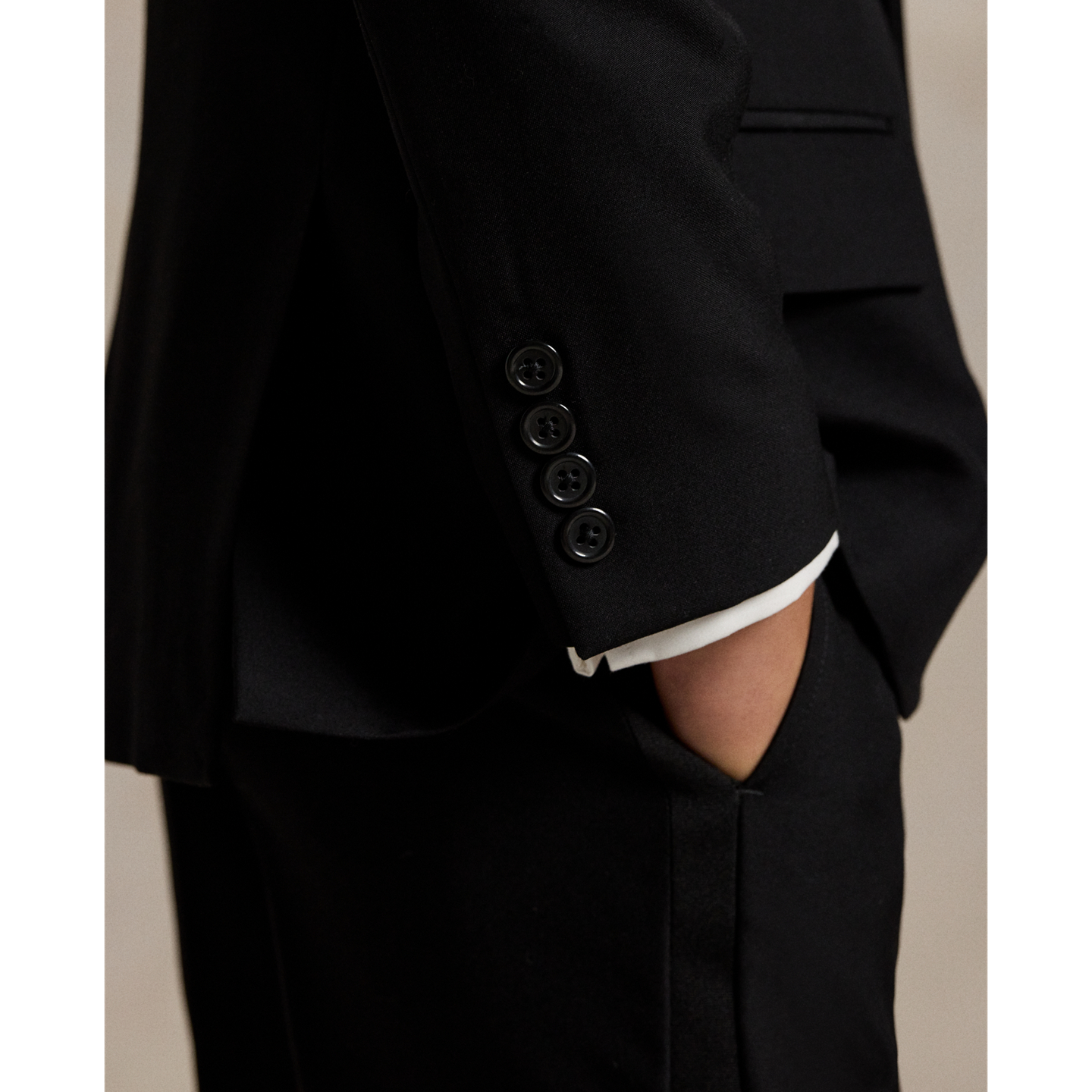 Ralph Lauren Wool Barathea Tuxedo, цвет: Чёрный — фото 5