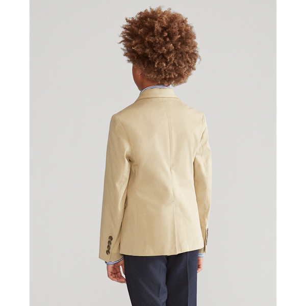 Coastal Beige Stretch Chino Suit Jacket Boys 8-20 5