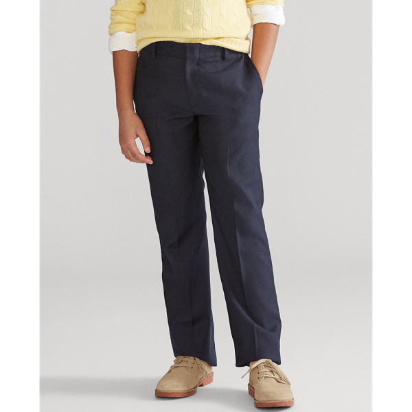 Navy Lightweight Wool Trouser Boys 8-20 4