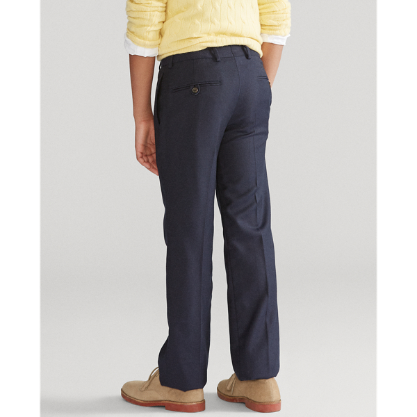 Navy Lightweight Wool Trouser Boys 8-20 5