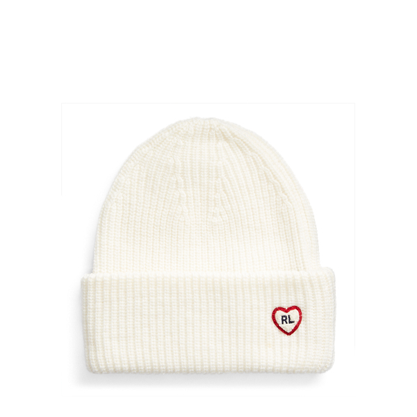 Heart-Patch Knit Hat Girls 7-14 Years 1