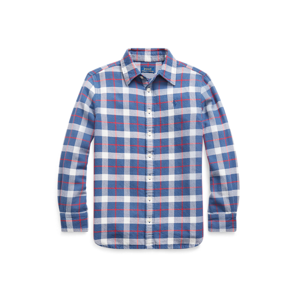 Plaid Cotton Twill Tunic Girls 7-14 Years 1
