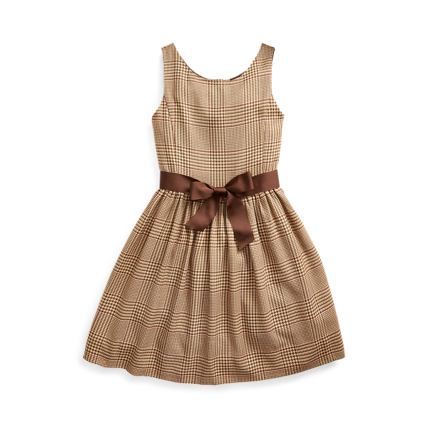 Glen Plaid Dobby Dress Girls 7-14 Years 1