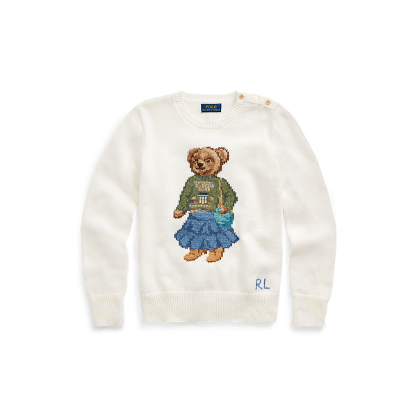 Maglia in cotone Santa Fe Bear Girls 7-14 Years in 1