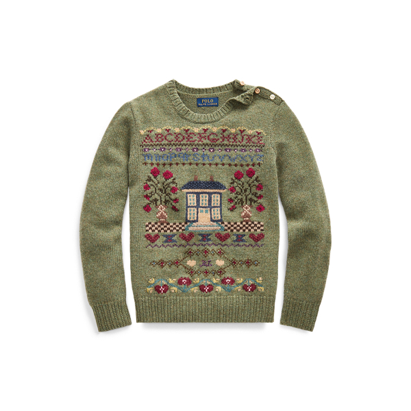 Intarsia Wool-Blend Jumper Girls 7-14 Years 1