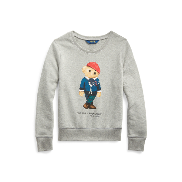 Pull en coton &eacute;ponge Cardigan Bear Girls 7-14 Years en 1