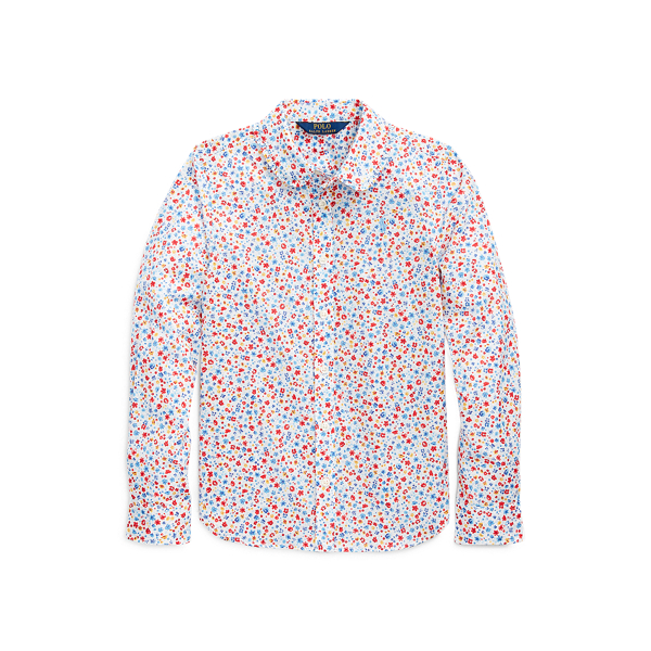 Floral Cotton Batiste Shirt Girls 7-14 Years 1