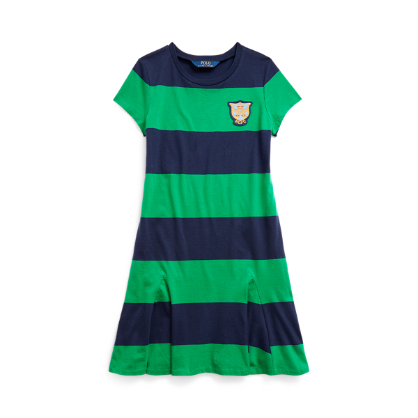 Abito in jersey di cotone a righe Girls 7-14 Years in 1