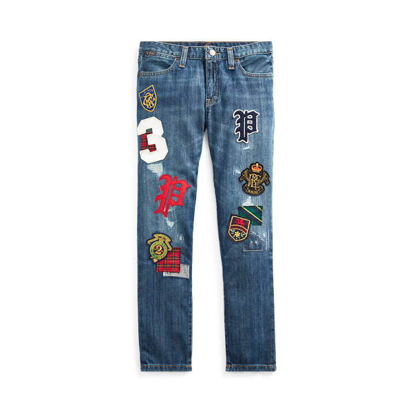 1433 store Ralph Lauren polo the astor slim boyfriend patched jeans 2T.