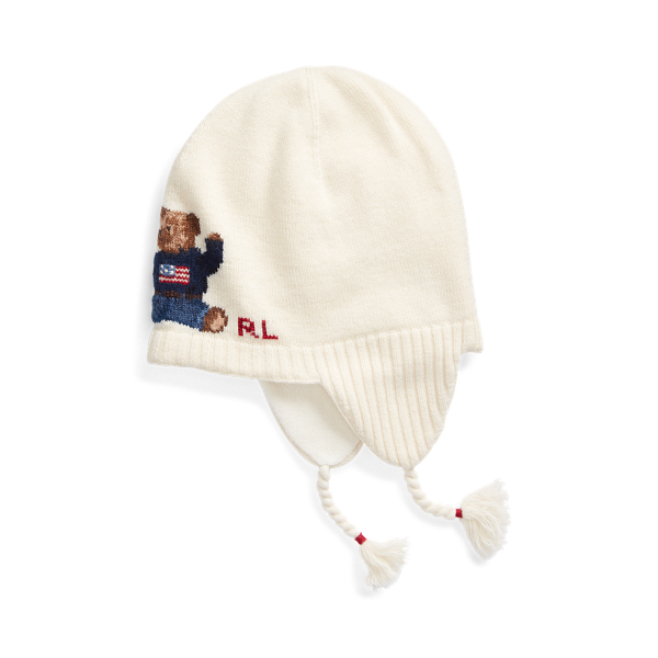 Gorro de algod&oacute;n con orejeras Polo Bear Girls 7-14 Years en 1