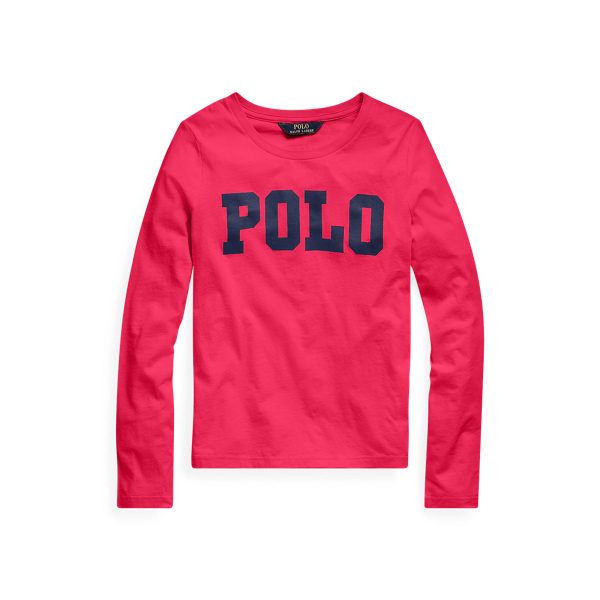 Cotton Long-Sleeve Logo Tee Girls 7-14 Years 1