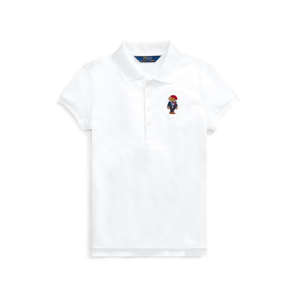 Cardigan Bear Mesh Polo Girls 7-14 Years 1