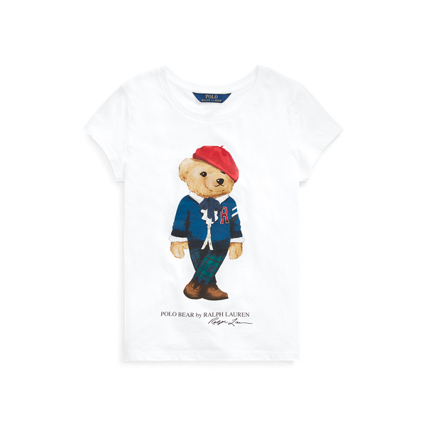 Cardigan Bear Cotton Tee Girls 7-14 Years in 1