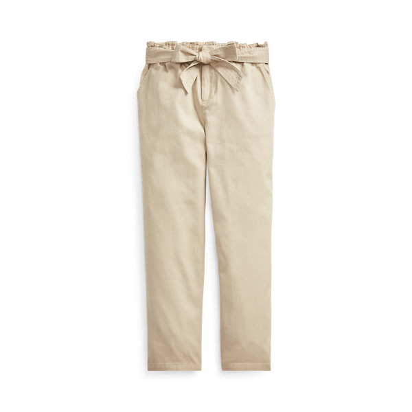 Baumwollhose mit Paperbag-Bund Girls 7-14 Years in 1