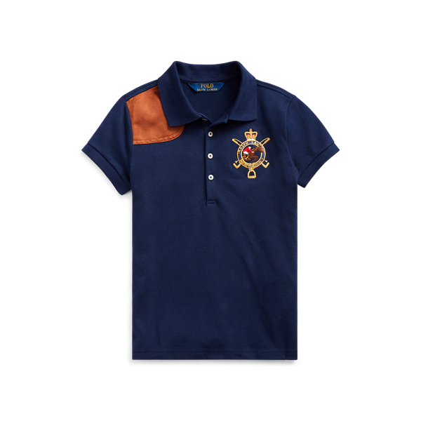 Equestrian Stretch Mesh Polo Girls 7-14 Years 1