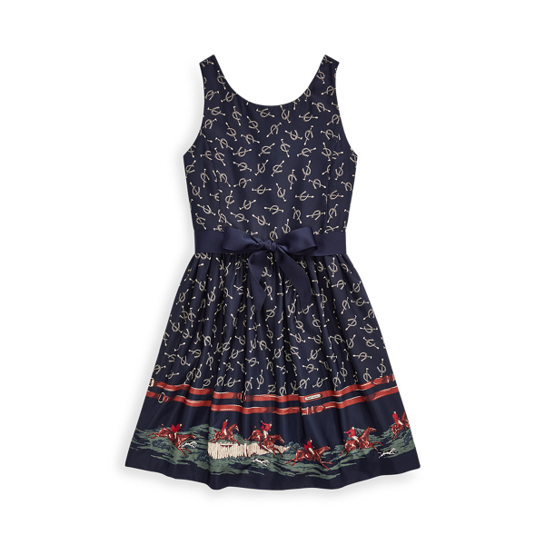 Abito stile equestre in twill Girls 7-14 Years in 1