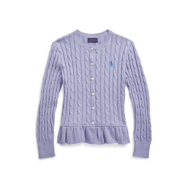 Cotton Peplum Cardigan Girls 7-14 Years 1