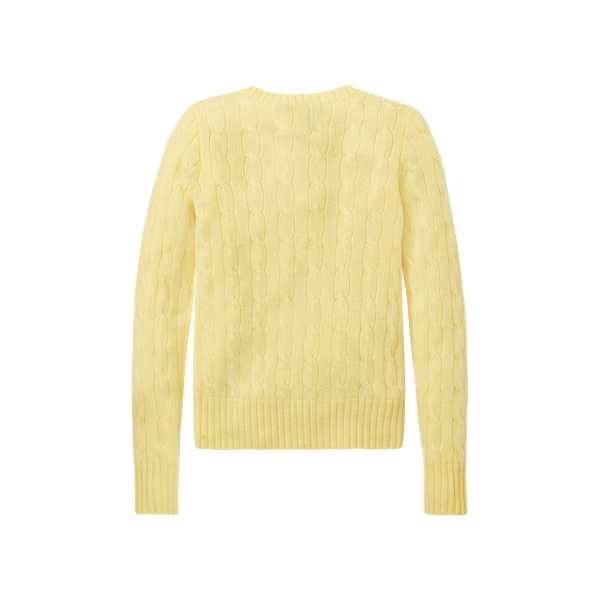 Kaschmirpullover mit Zopfmuster