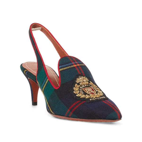 Pumps Stacy mit Tartanmuster Polo Ralph Lauren in Gr&uuml;n multi 3