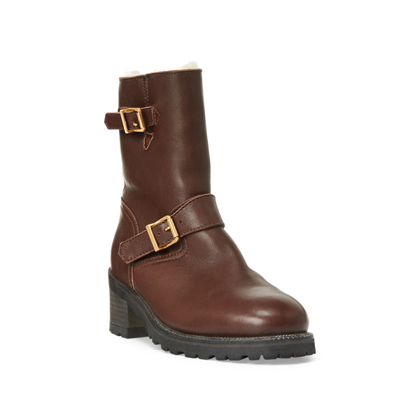 Chocolate Payge Shearling-Lined Boot Polo Ralph Lauren 3