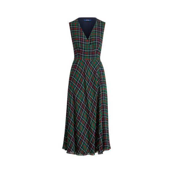 Plaid Wrap Dress Polo Ralph Lauren 1