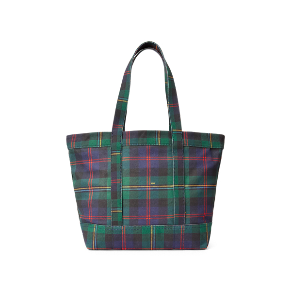 Canvas Medium Tartan Tote