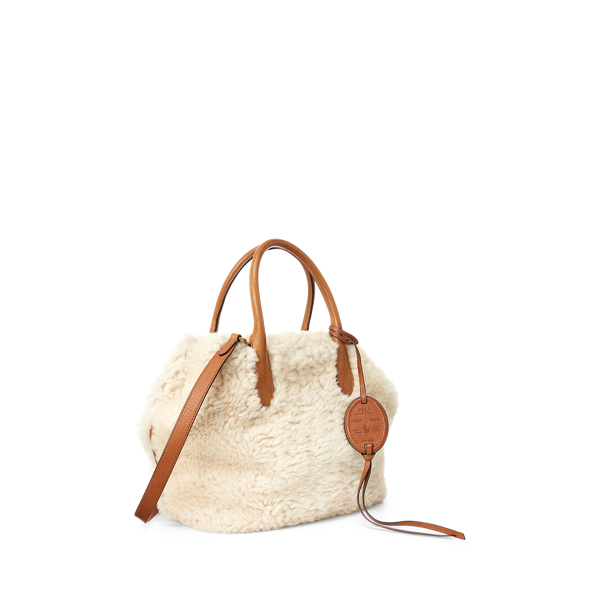 Shearling Medium Bellport Tote for Women | Ralph Lauren® IN