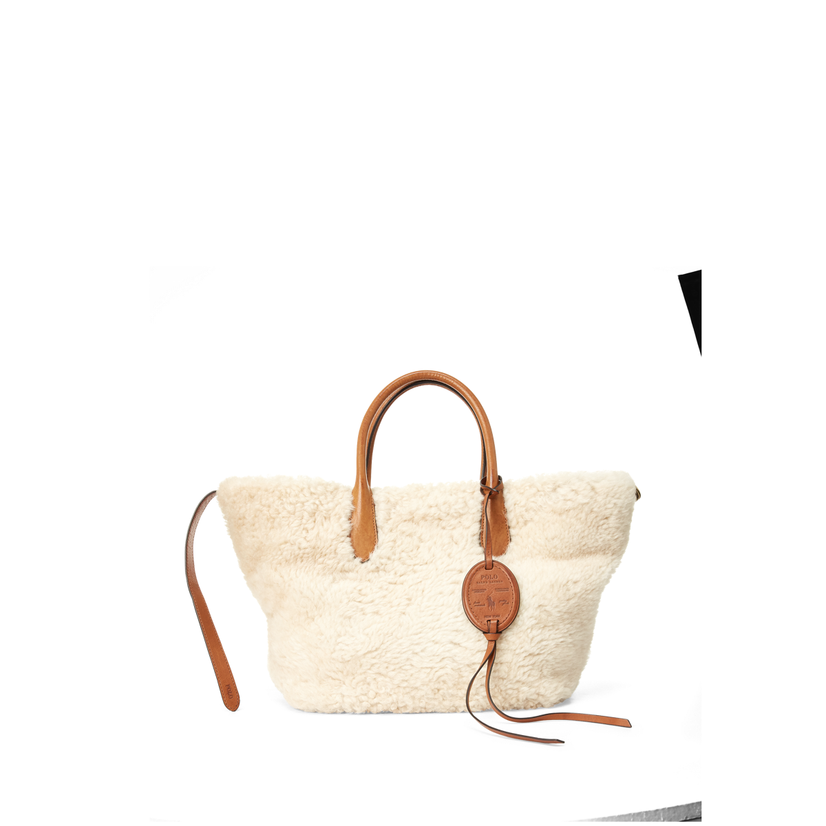 PRL★Shearling Leather Medium Bellport Tote★イタリア素材 Shearling Leather Medium Bellport Tote | Ralph Lauren® Australia