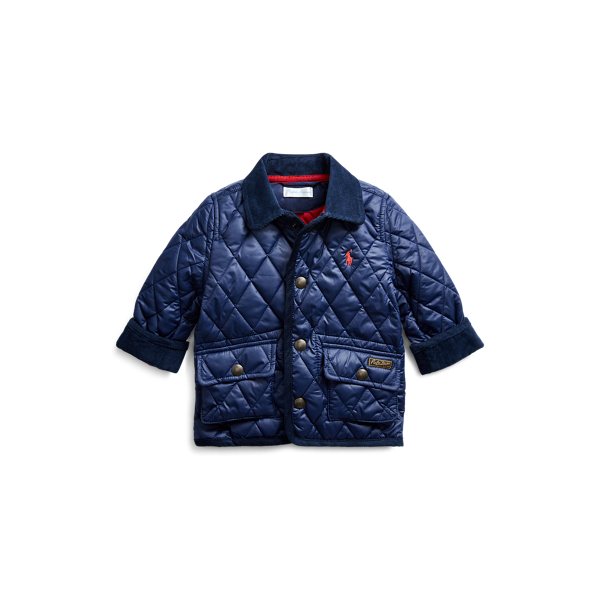Water-Resistant Quilted Jacket Baby Boy 1