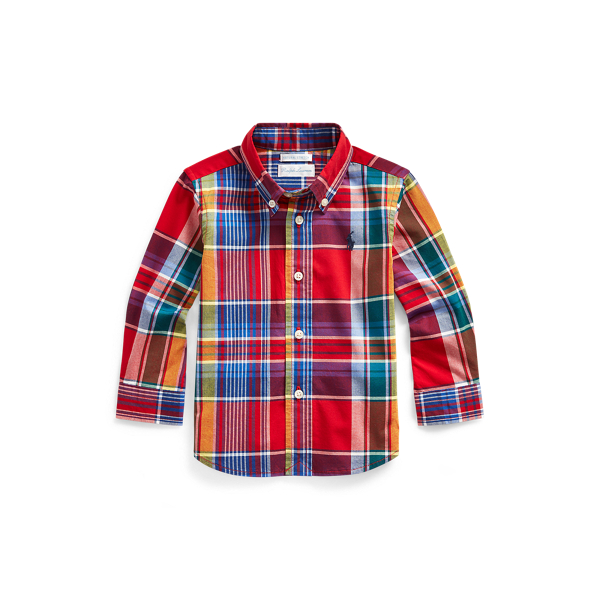 Plaid Cotton Poplin Shirt Baby Boy 1