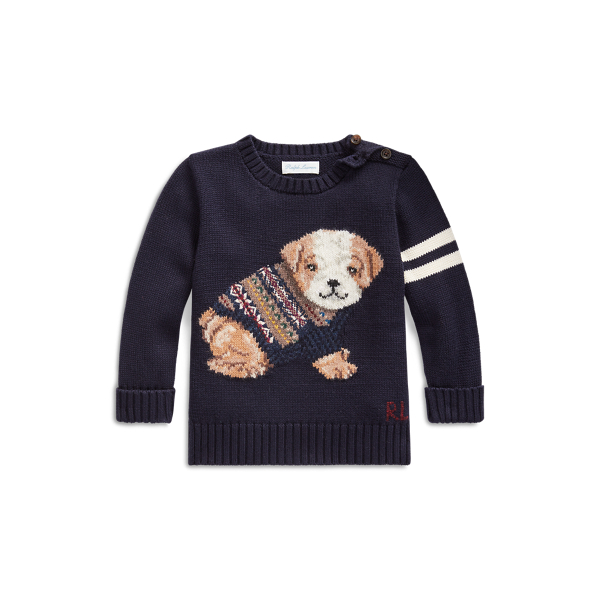 Dog Cotton-Blend Jumper Baby Boy 1