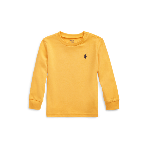 Cotton Jersey Long-Sleeve Tee Baby Boy em 1