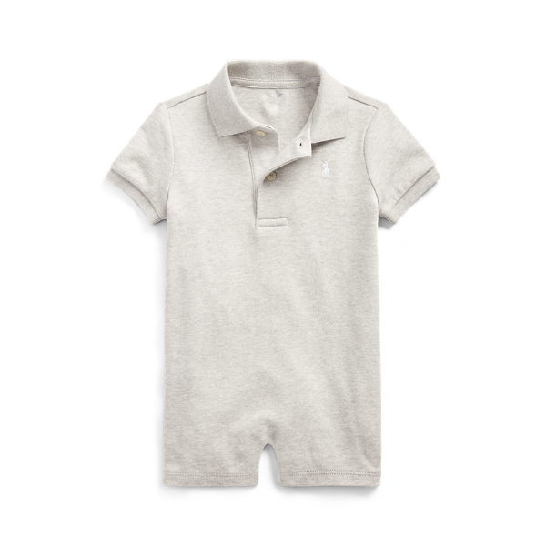 Combishort Polo en coton interlock Baby Boy en 1