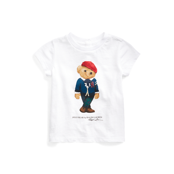 Maglietta in cotone Collegiate Bear Baby Girl in 1