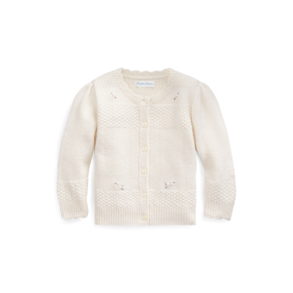 Floral-Embroidered Cardigan Baby Girl 1
