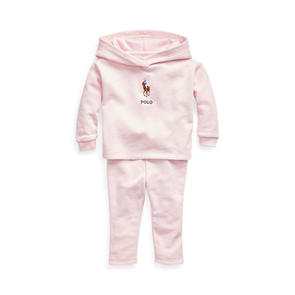 French Terry Hoodie & Trouser Set Baby Girl 1