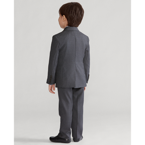 Grey Polo Lightweight Wool Suit Boys 2-7 5